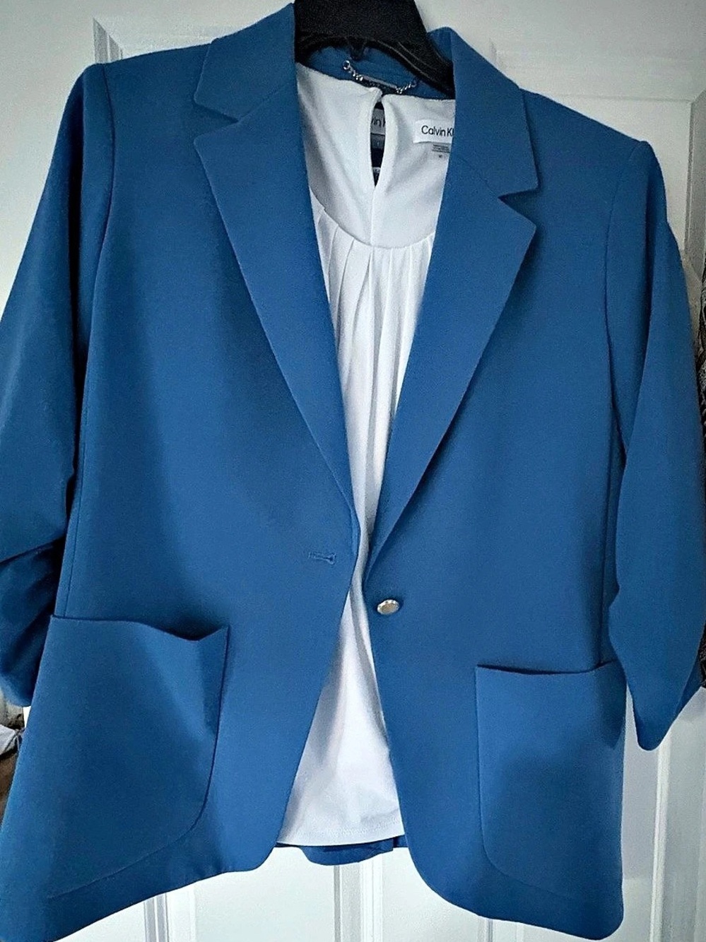 Calvin Klein Blue Pantsuit Set Like New